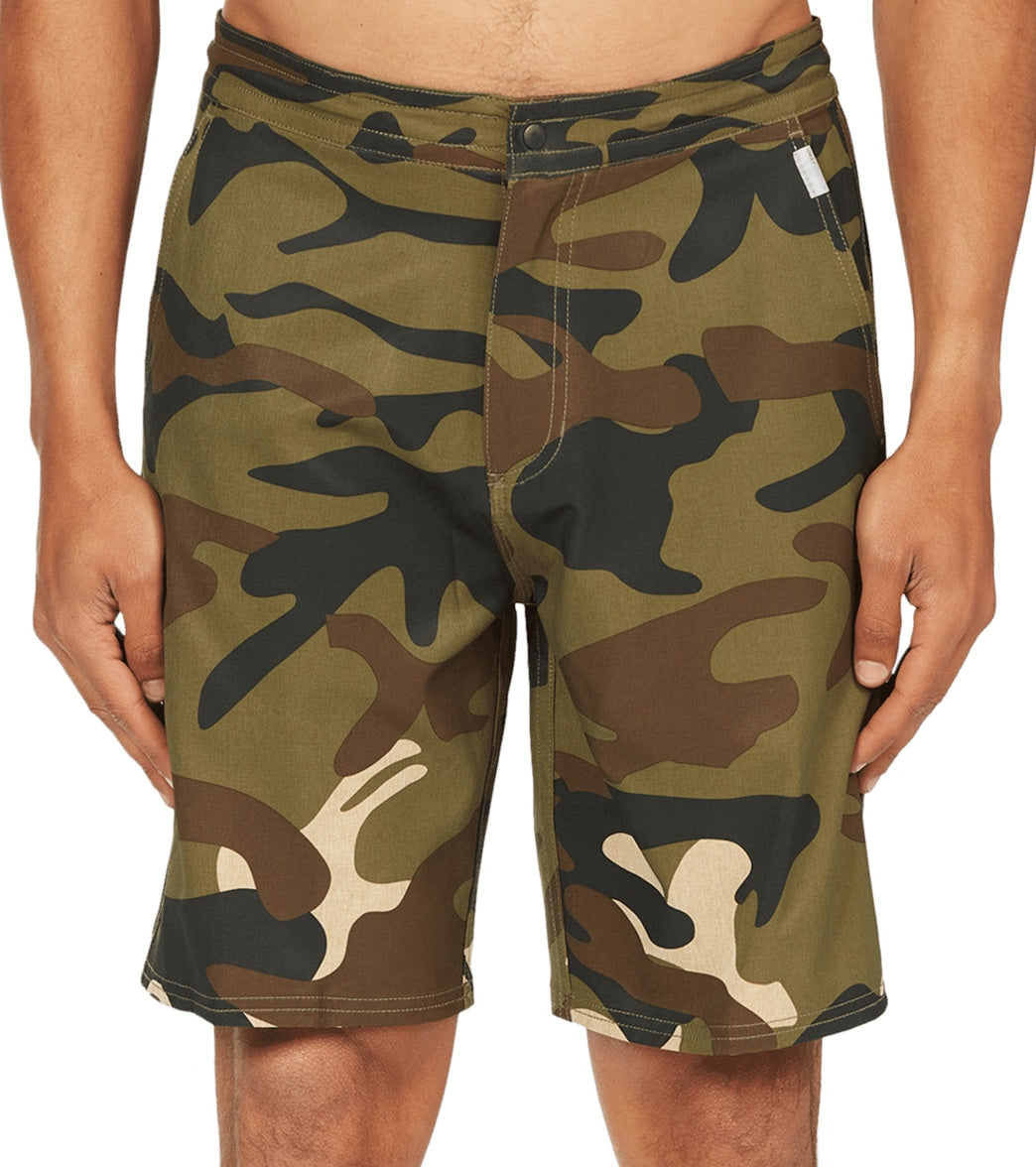 Quiksilver Men's Suva Print Amphibian 20 Walkshorts - Four Leaf Clover Xxl - Swimoutlet.com