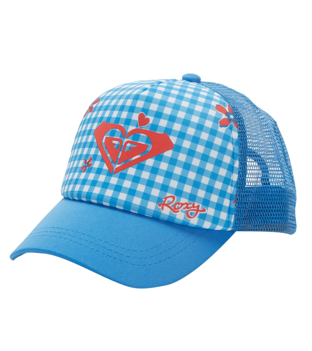 Roxy Girls' Sweet Emotions Trucker Cap - French Blue Licia Small One Size - Swimoutlet.com