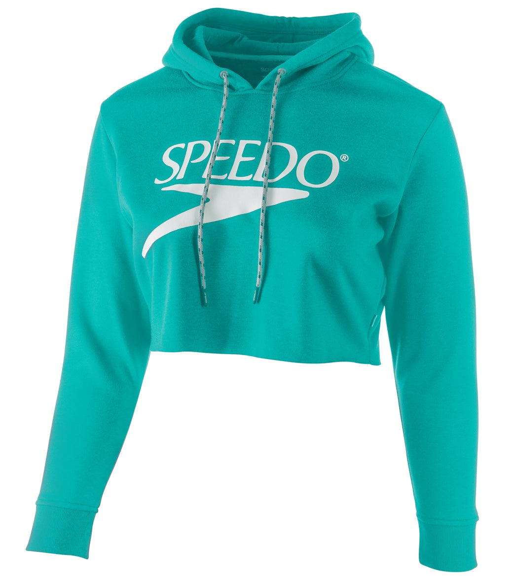 Speedo Women's Vintage Cropped Hoodie - Ceramic 2Xl - Swimoutlet.com