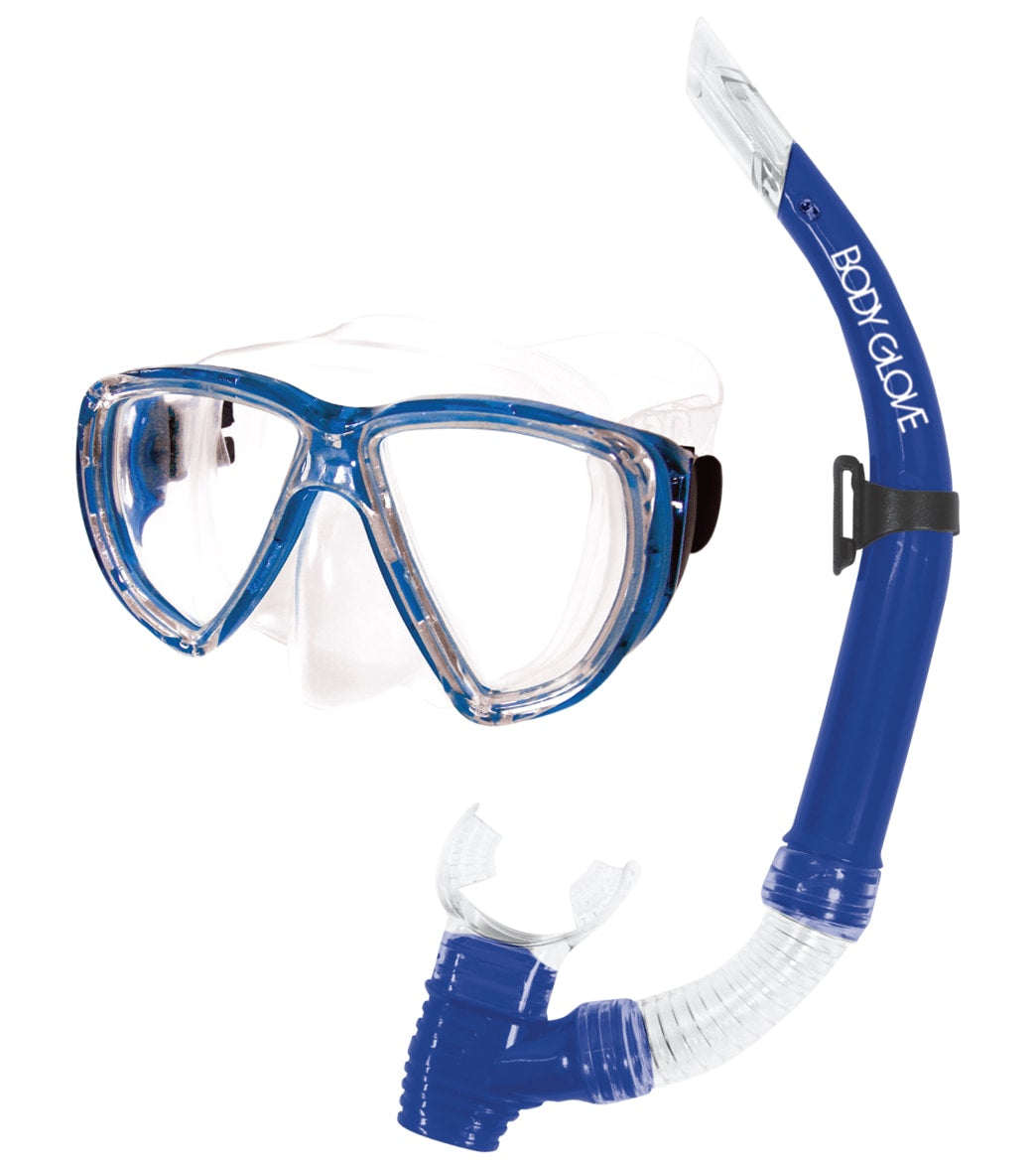 Body Glove Puerto Mask And Snorkel Combo - T Blue Large - Swimoutlet.com