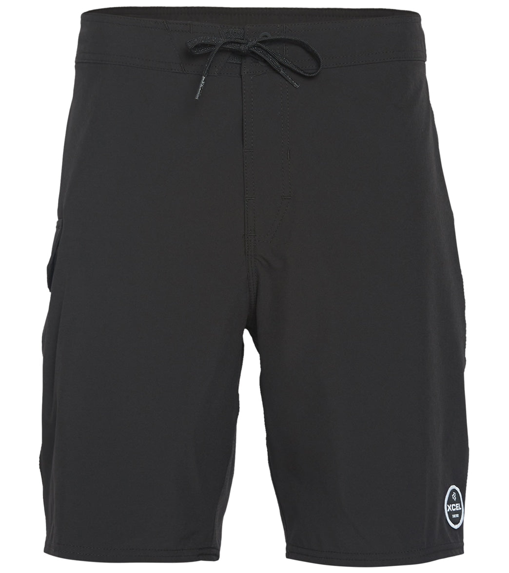 Xcel Men's Comp 19 Boardshorts - Black / Gunmetal 28 - Swimoutlet.com