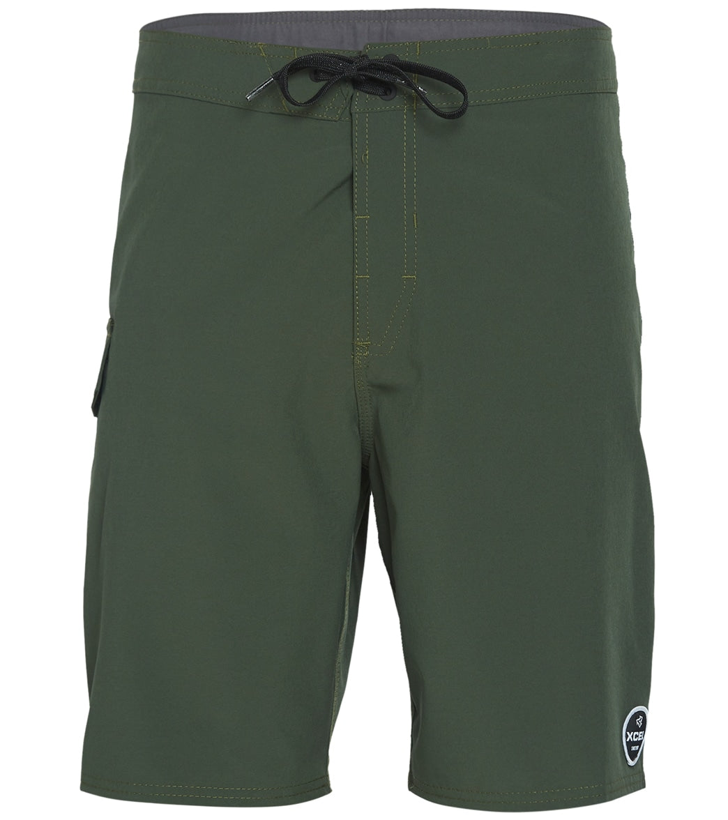 Xcel Men's Comp 19 Boardshorts - Olive/ Black 30 - Swimoutlet.com