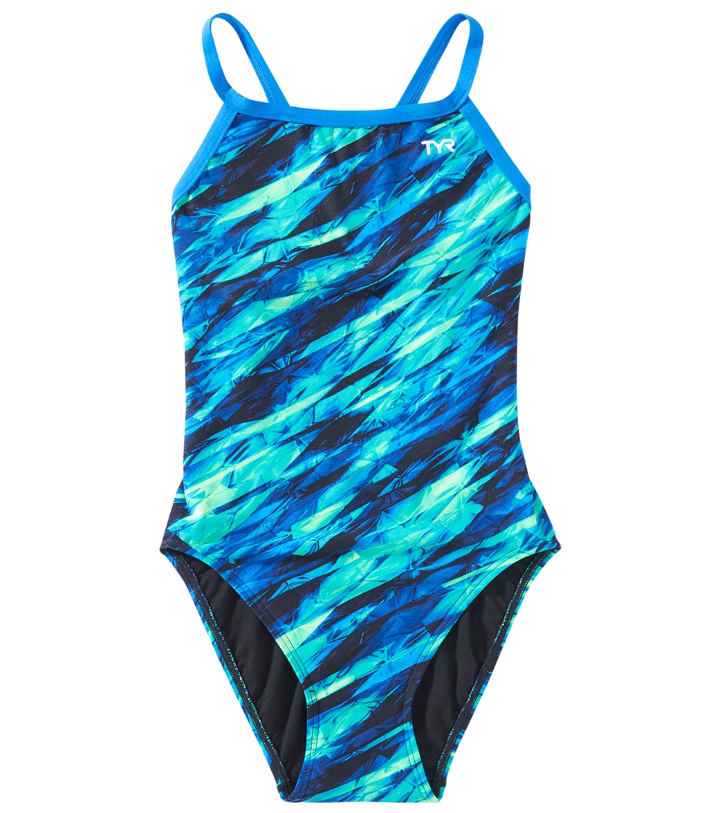 TYR Girls' Vitric Diamondfit One Piece Swimsuit at SwimOutlet.com