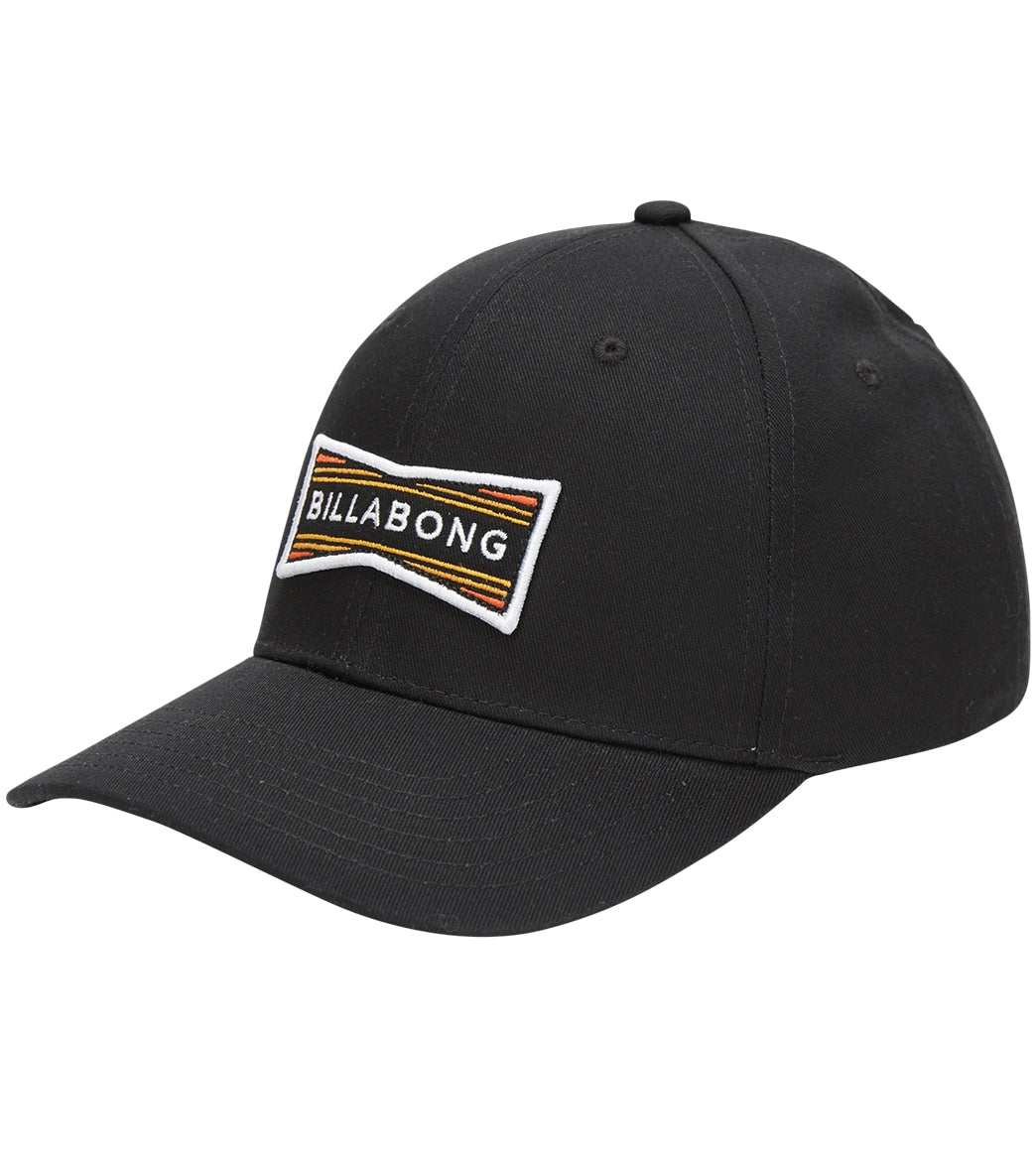 Billabong Men's Walled Snapback Cap - Black One Size Cotton - Swimoutlet.com