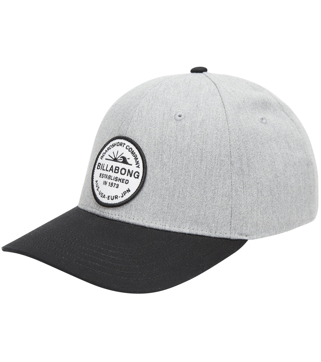 Billabong Men's Walled Snapback Cap - Grey Heather One Size Cotton - Swimoutlet.com