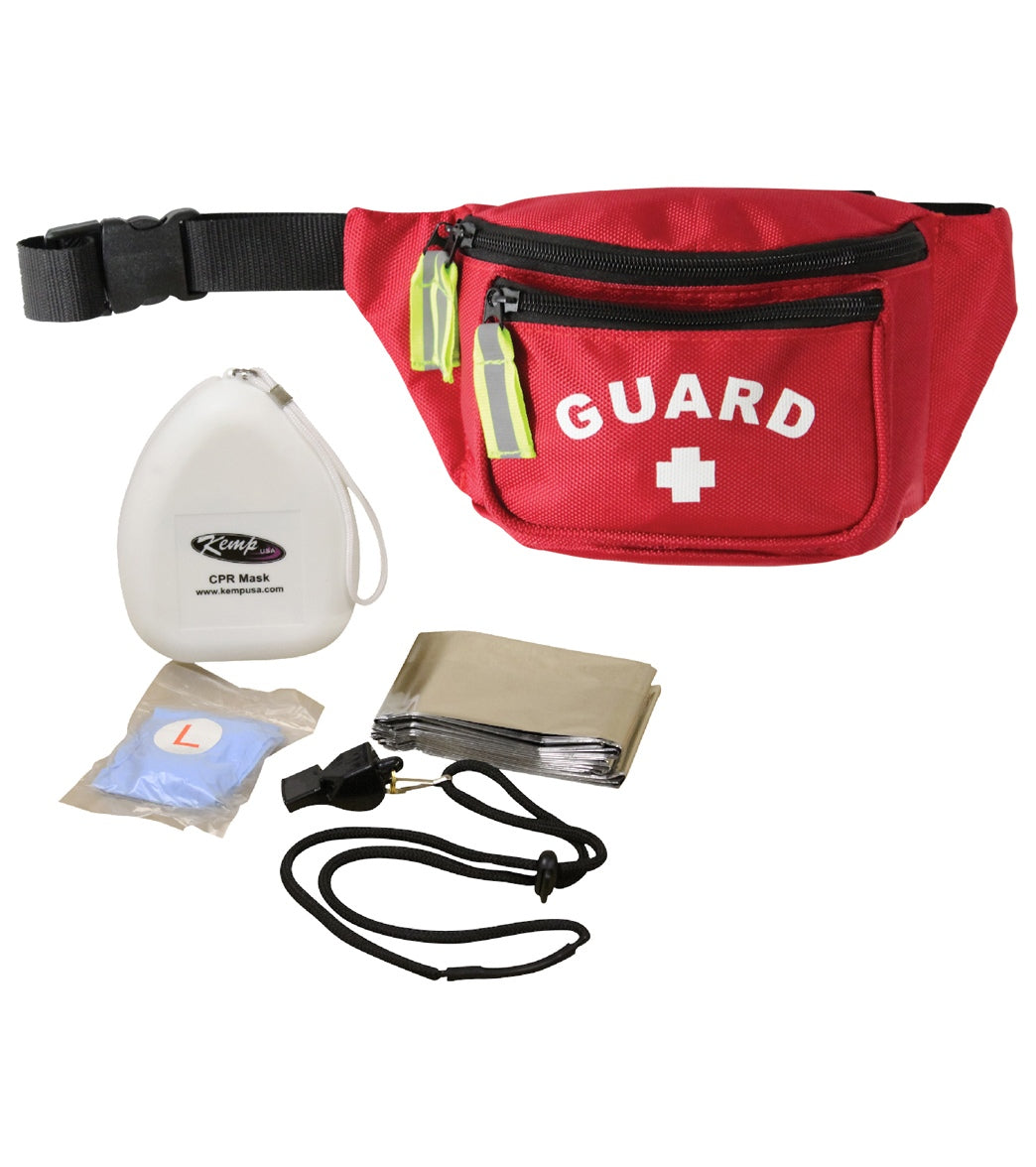 Kemp Premium Lifeguard Essentials Hip Pack - Red - Swimoutlet.com