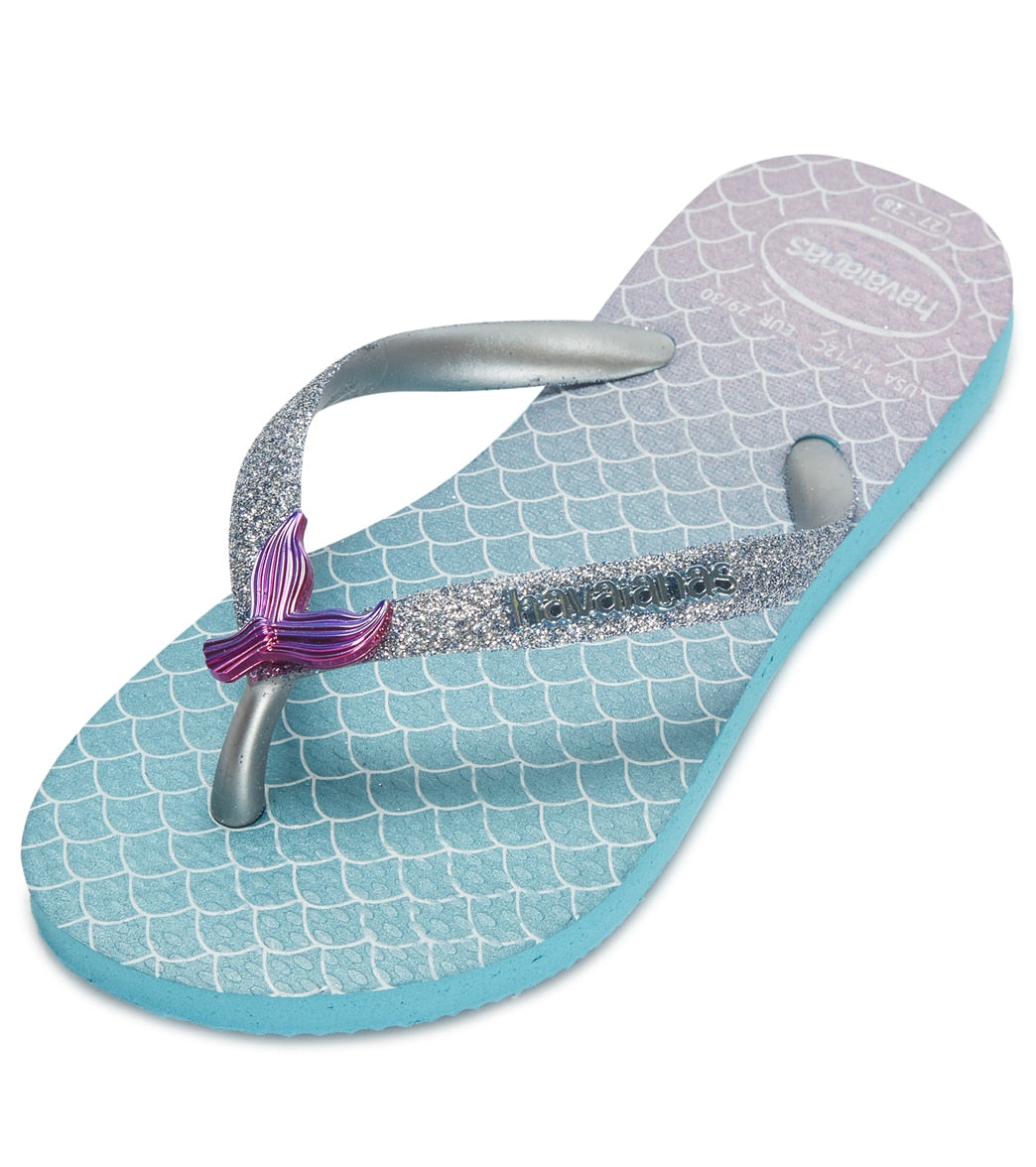 Havaianas Slim Glitter Flip Flop - Blue 25/26 - Swimoutlet.com