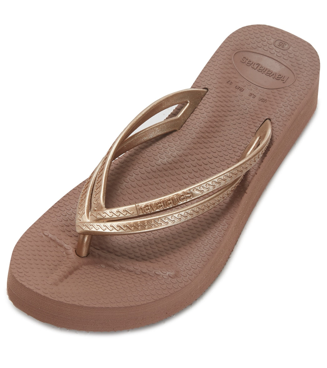 Havaianas Womens Wedge Sandals - Cappuccino 35 - Swimoutlet.com