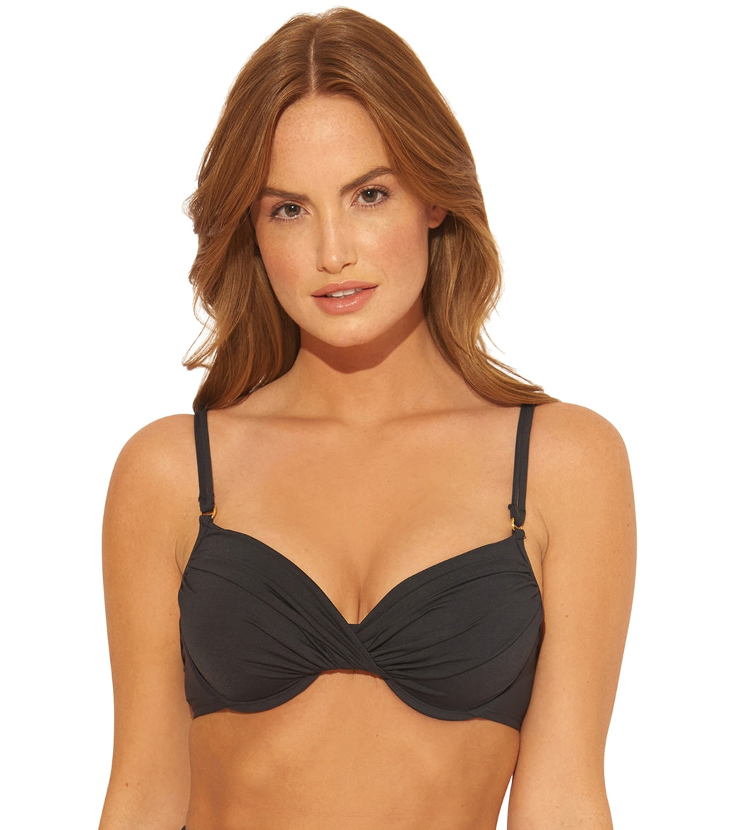 Bleu Rod Beattie Women's Kore Ots Bikini Top - Black 14 - Swimoutlet.com