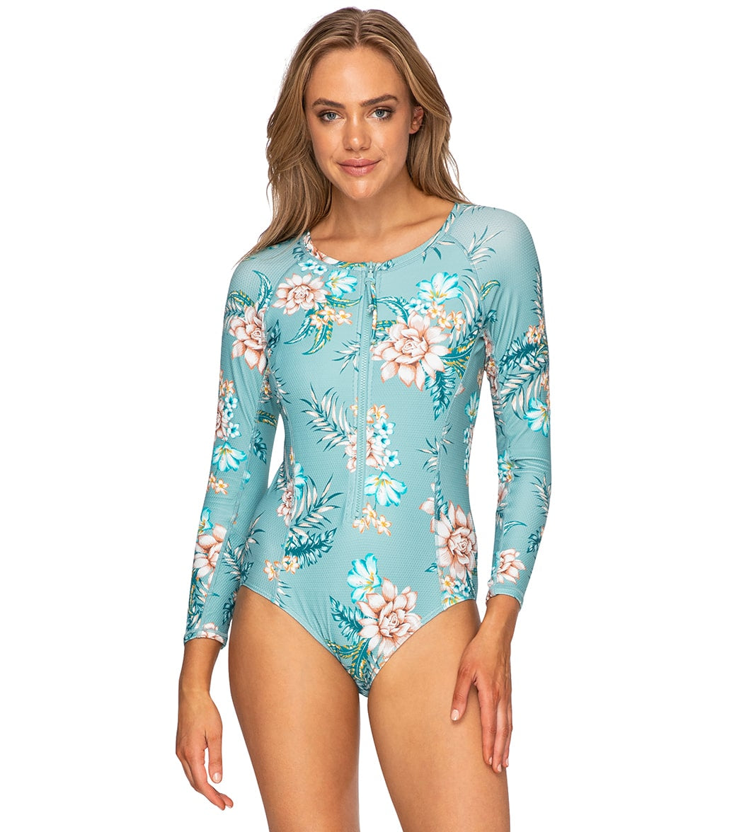 Azura Women's Mexicali Surf Rider One Piece Swimsuit - Moss Usa 10 / Aus 14 - Swimoutlet.com