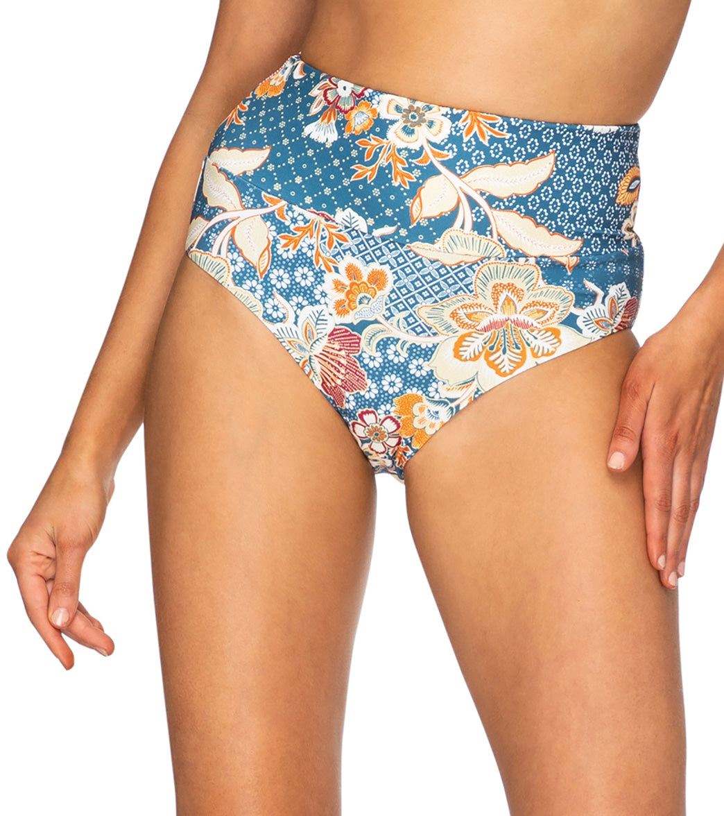 Azura Women's Goa Super Firm High Rise Bikini Bottom - Petrol Usa 10 / Aus 14 - Swimoutlet.com