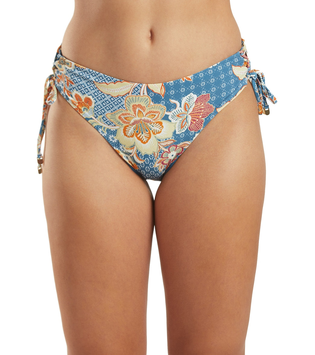 Azura Women's Goa Midrise Tie Side Bikini Bottom - Petrol Usa 12 / Aus 16 - Swimoutlet.com