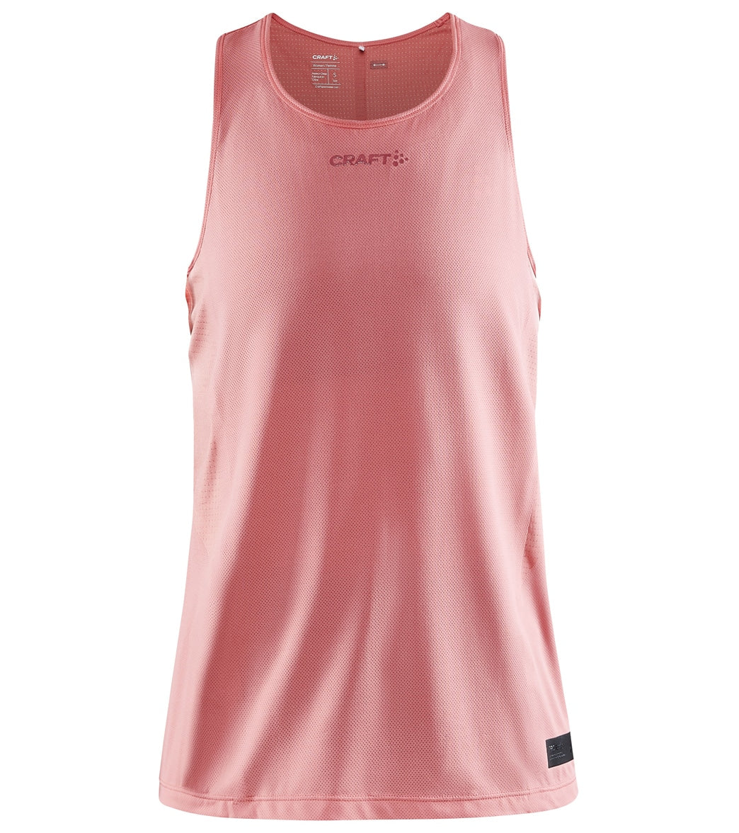 Craft Women's Pro Hypervent Running Tank Top - Coral Small Size Small - Swimoutlet.com