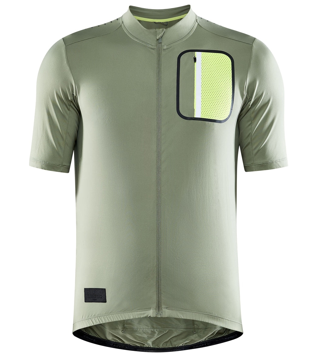 Craft Men's Advance Off Road Cycling Jersey - Forest/Flumino Large Size Large - Swimoutlet.com
