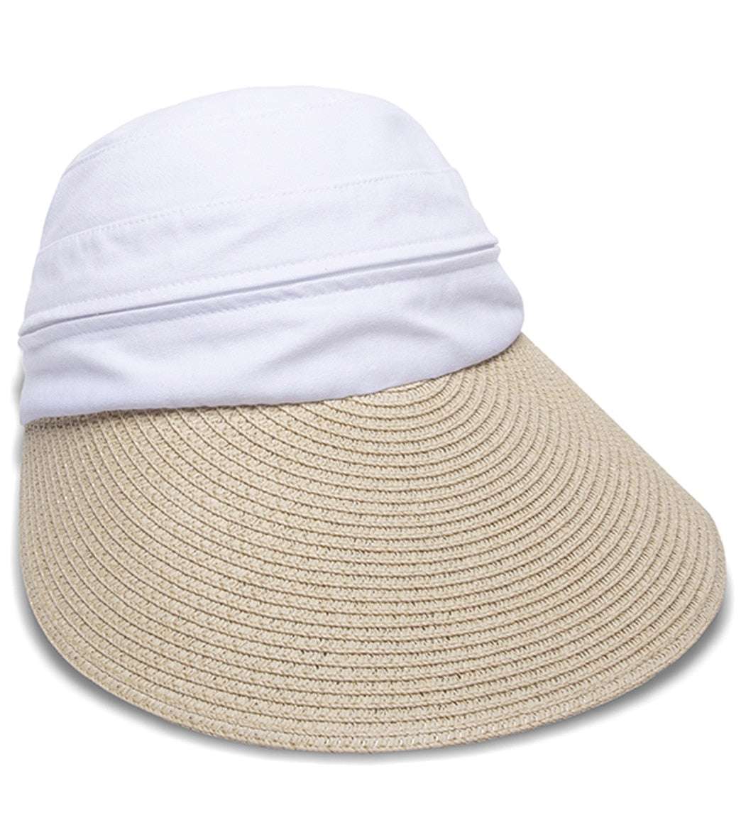 Physician Endorsed Women's Bimini Hat - Natural/White Adjustable - Swimoutlet.com