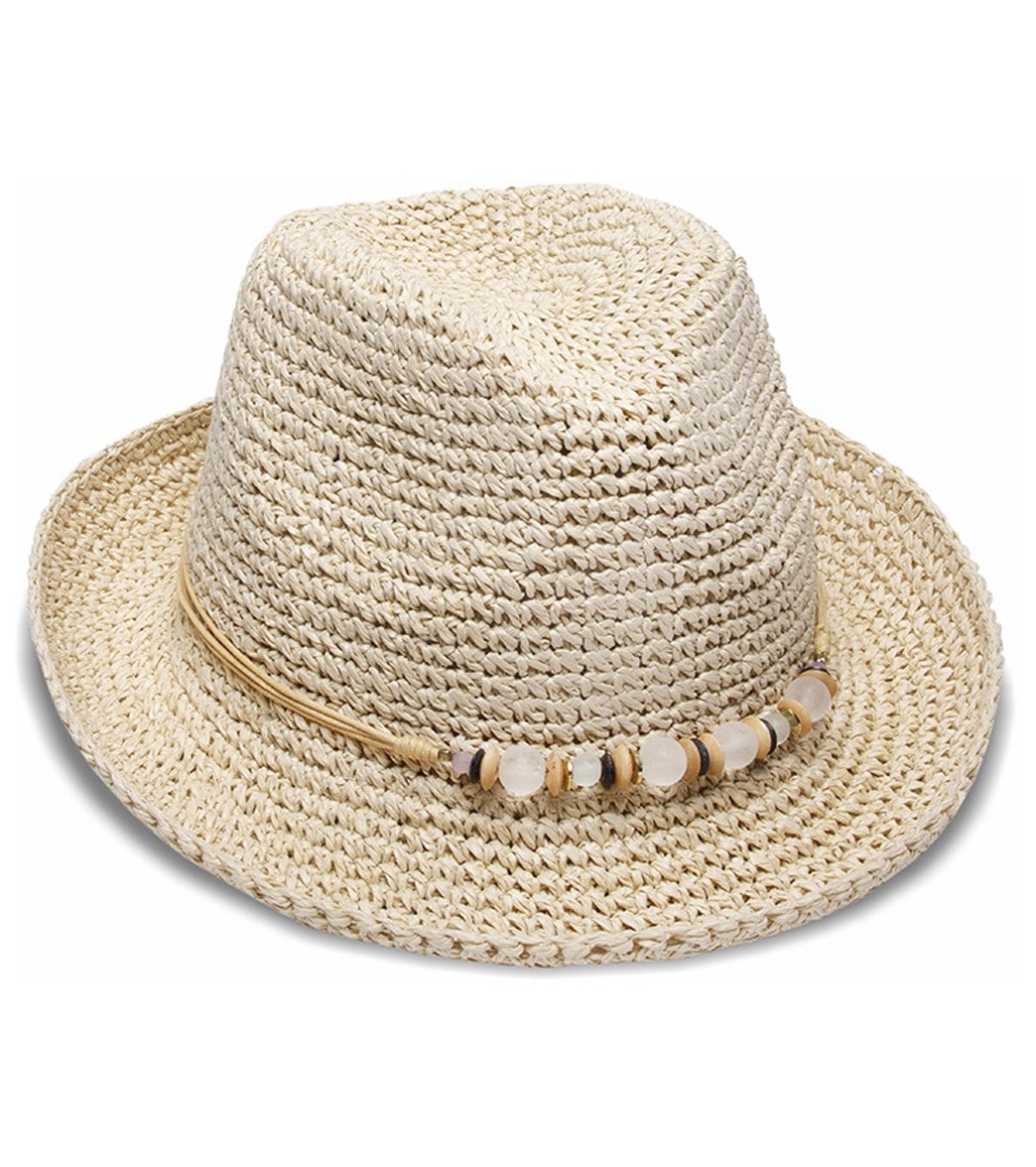 Physician Endorsed Women's Carissa Straw Hat - Natural Adjustable - Swimoutlet.com