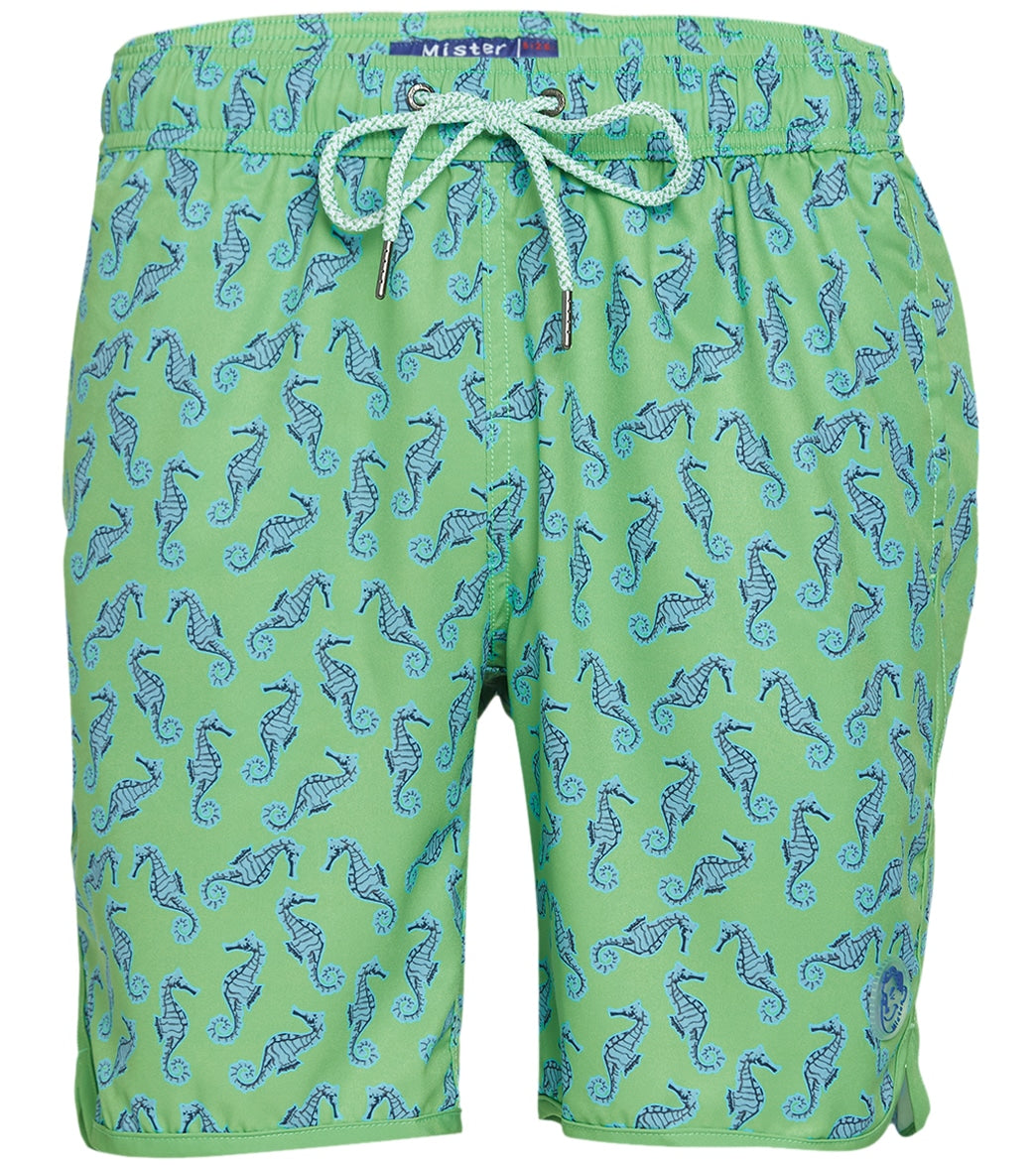 Mr. swim Men's Seahorse Swim Trunk - Lime Green Medium - Swimoutlet.com