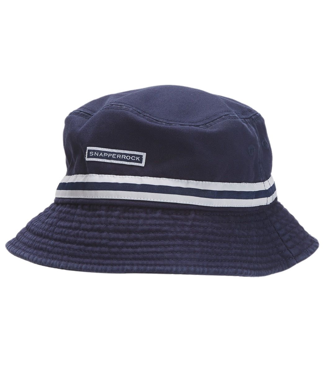 Snapper Rock Boys' Navy Surf Bucket Hat - Large Cotton - Swimoutlet.com