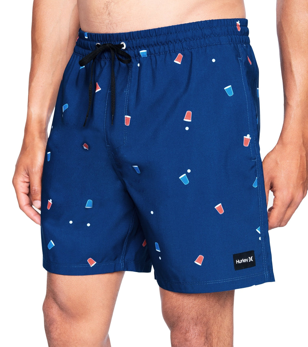 Hurley Morro 17 Volley Short - Valerian Blue Large - Swimoutlet.com