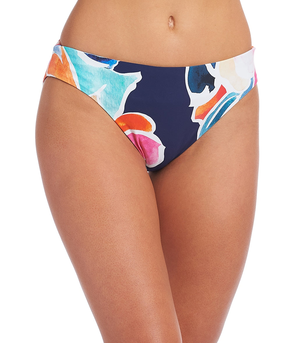 La Blanca Women's Petals In Bloom Hipster Bikini Bottom - Indigo 12 - Swimoutlet.com