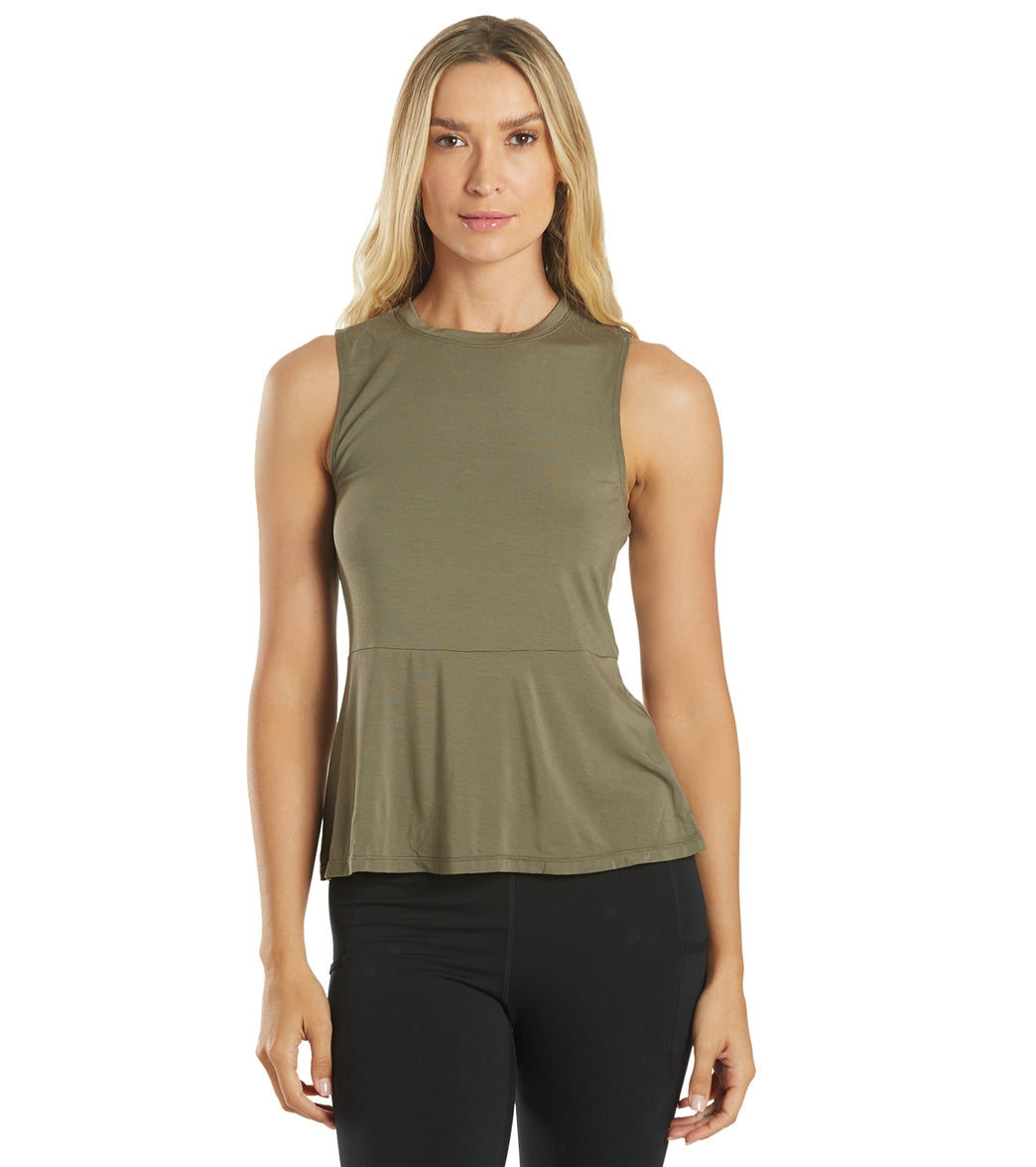 Everyday Yoga Divine Solid Scoop Back Support Tank