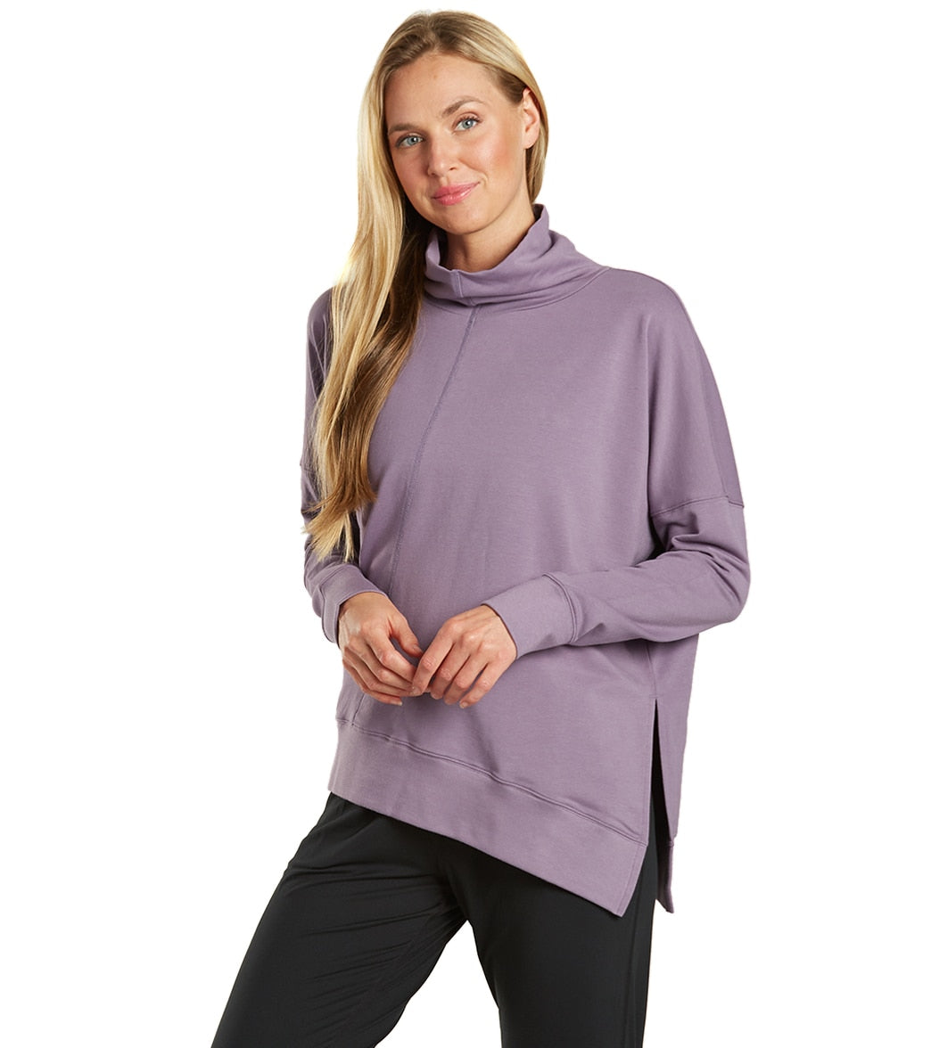 Everyday Yoga Diverse Solid Hi-Low Hooded Sweatshirt at YogaOutlet.com -  Free Shipping –