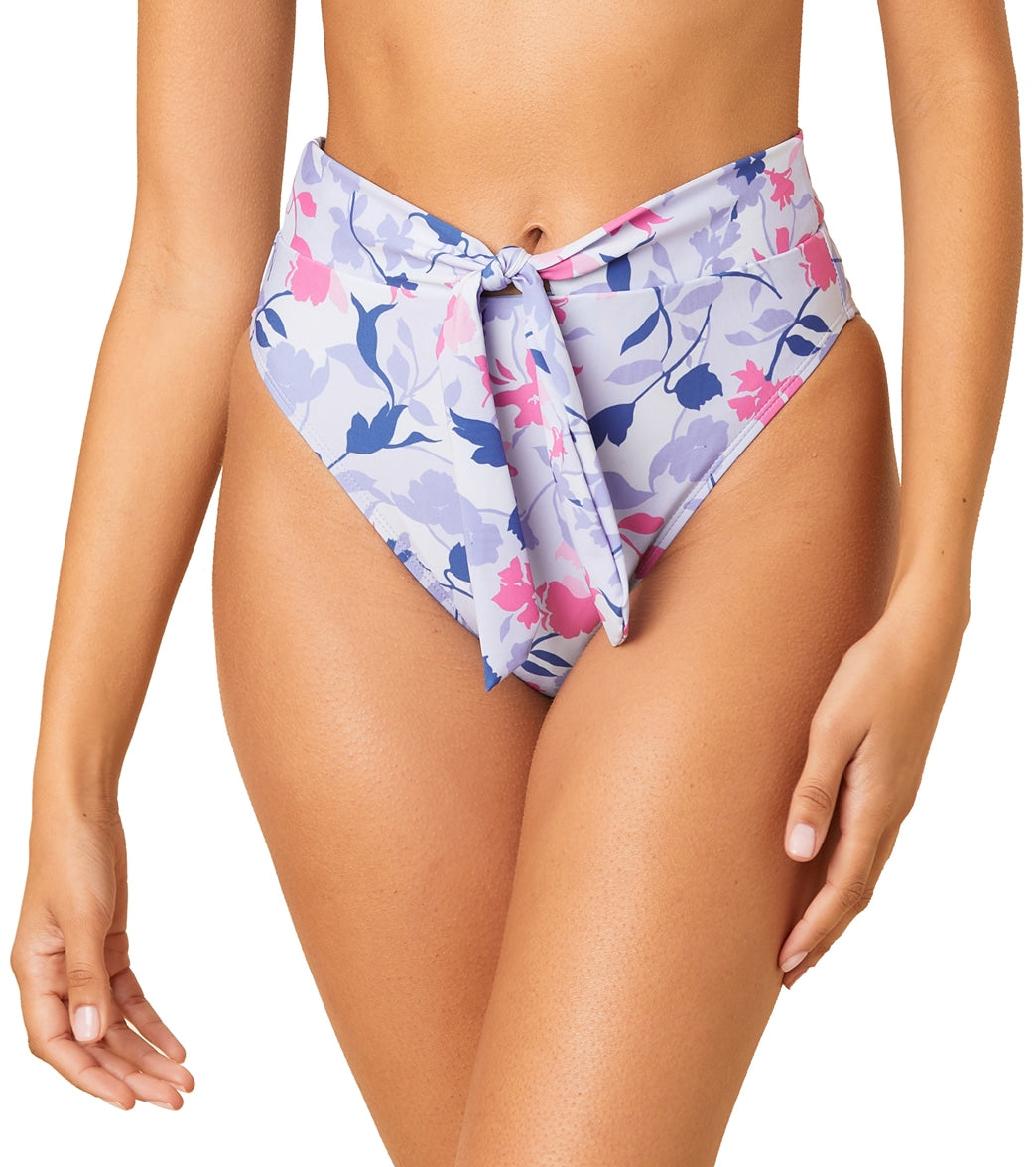 Splendid Women's Reversible Floral Flurry Retro Bikini Bottom - Blue/Multi Large - Swimoutlet.com