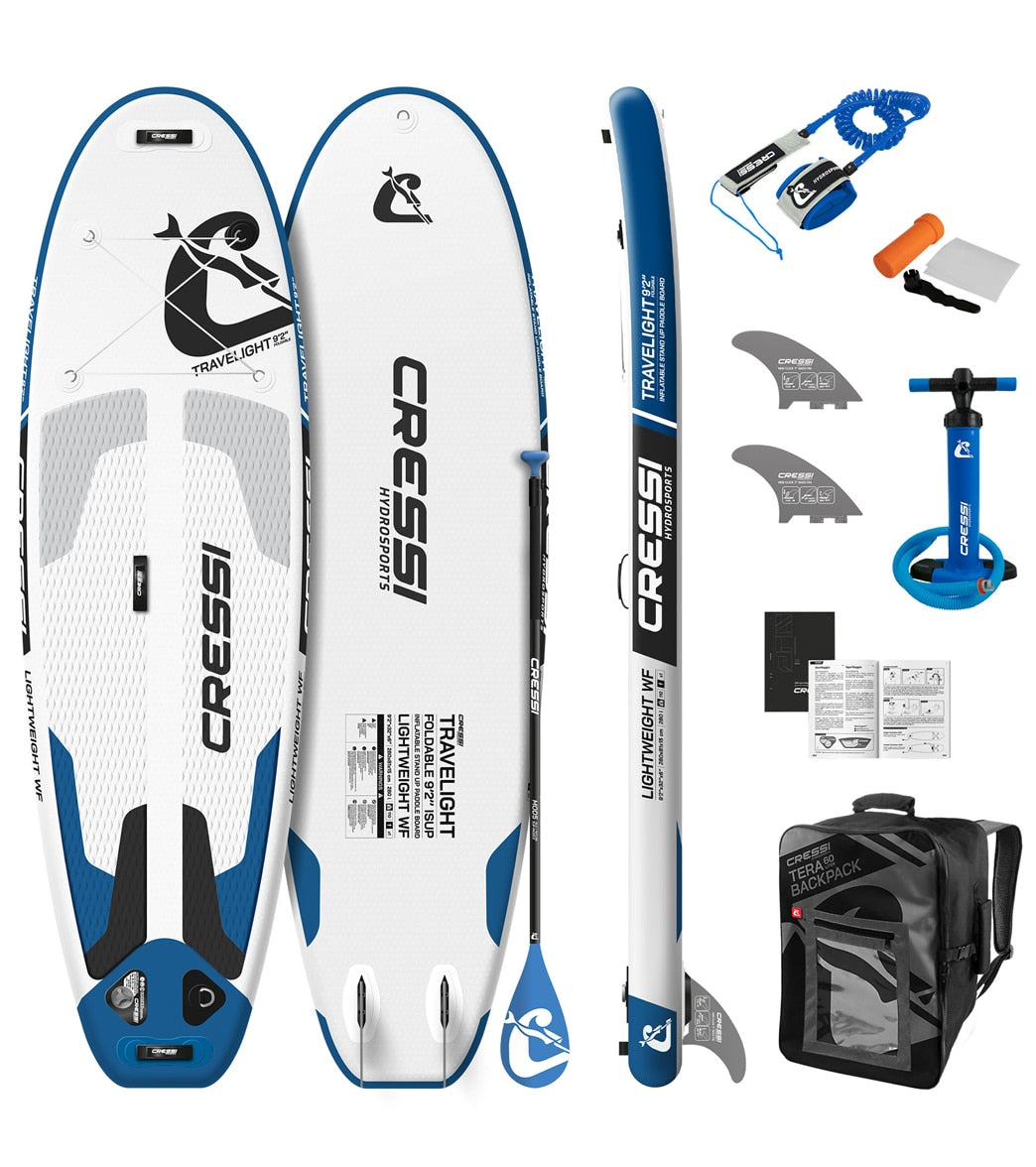 Cressi Travelight Foldable 9'2'' Inflatable SUP Set at SwimOutlet.com