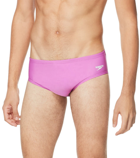 Speedo Vibe Mens Spliced One Brief Swimsuit Lost Lavender At