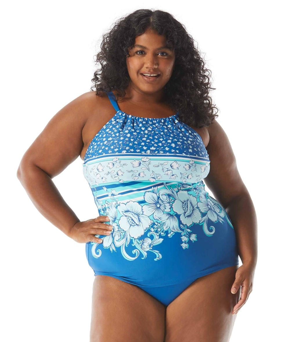 Cute and Modest Tankini Tops #plussizebathingsuits  Tankini swimsuits for  women, Plus size swimwear, Women's plus size swimwear