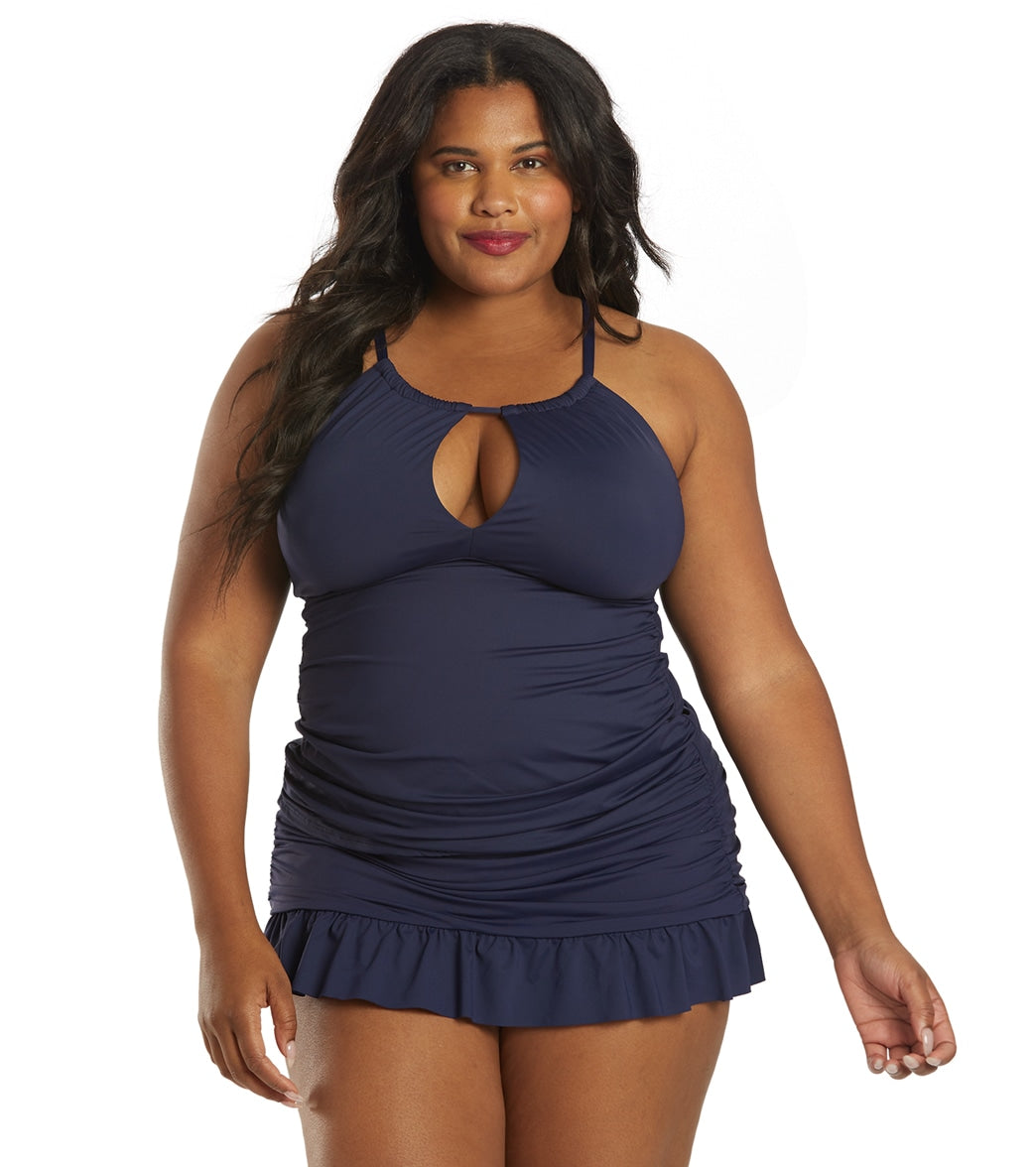 Gottex Braided Elegance Plus Size Bandeau Swimdress, Swimdress