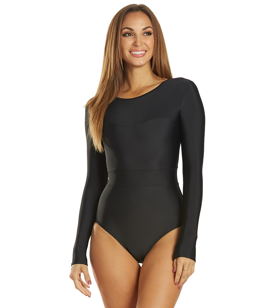 Palomar Crop Top Rashguard - Black - Seea