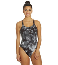 나이키 원피스 수영복 (강습용 추천) Nike Womens Hydrastrong Tie Dye Spiderback One Piece Swimsuit,Black