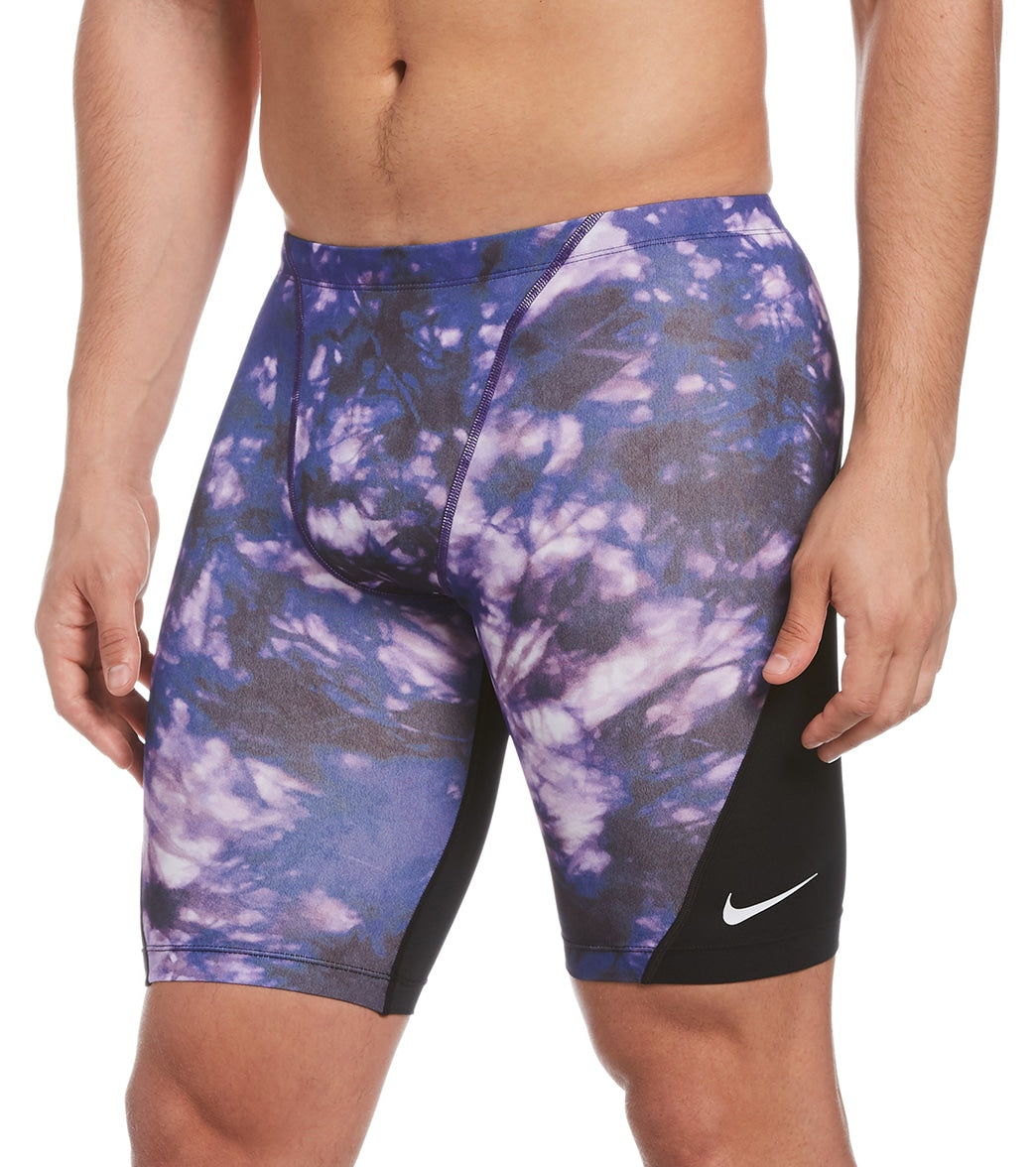 나이키 맨 강습용 5부 수영복 Nike Mens Hydrastrong Tie Dye Jammer Swimsuit,Court Purple
