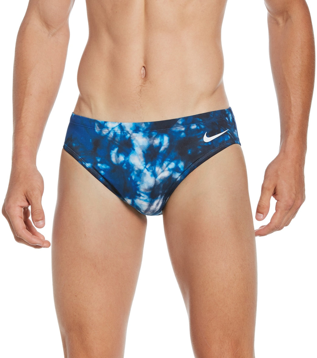 나이키 Nike Mens Hydrastrong Tie Dye Brief Swimsuit,Game Royal