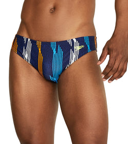 Speedo Men's Printed Brief Swimsuit at