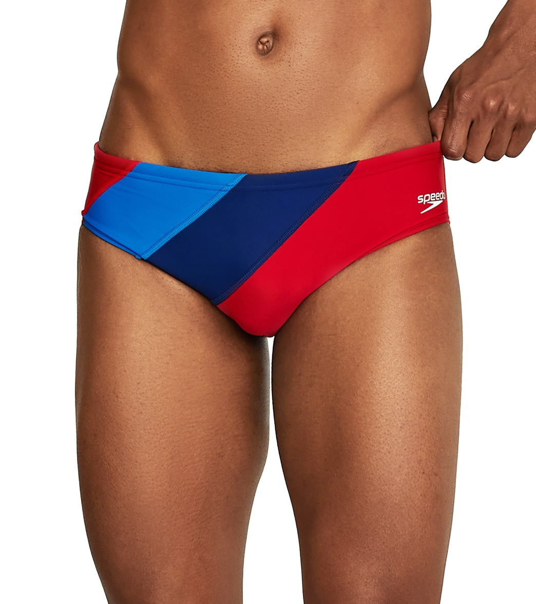 Speedo Tone Setter Splice Swim Briefs - Save 50%