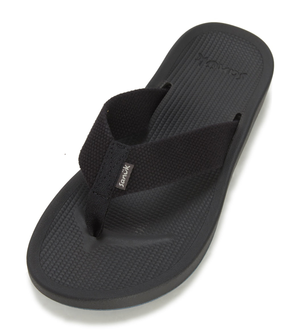 Sanuk Beer Cozy Flip Flop SMS2839 Black – Dave's Boots