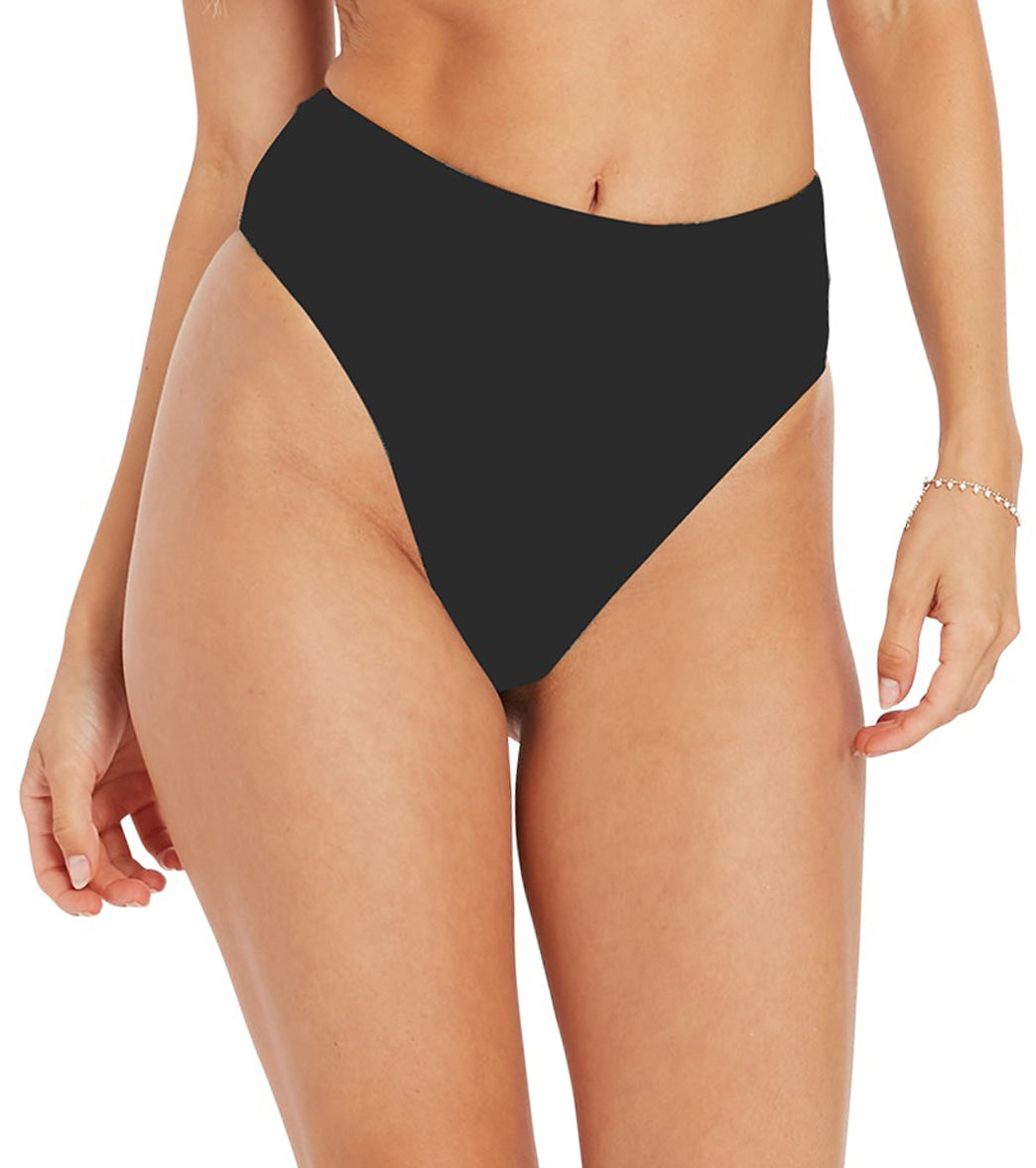 Volcom For The Tide Cheekini Bikini Bottom Black