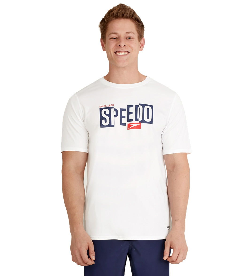 Speedo Boy's Tropical Graphic Short Sleeve Swim Shirt - Ly Sports