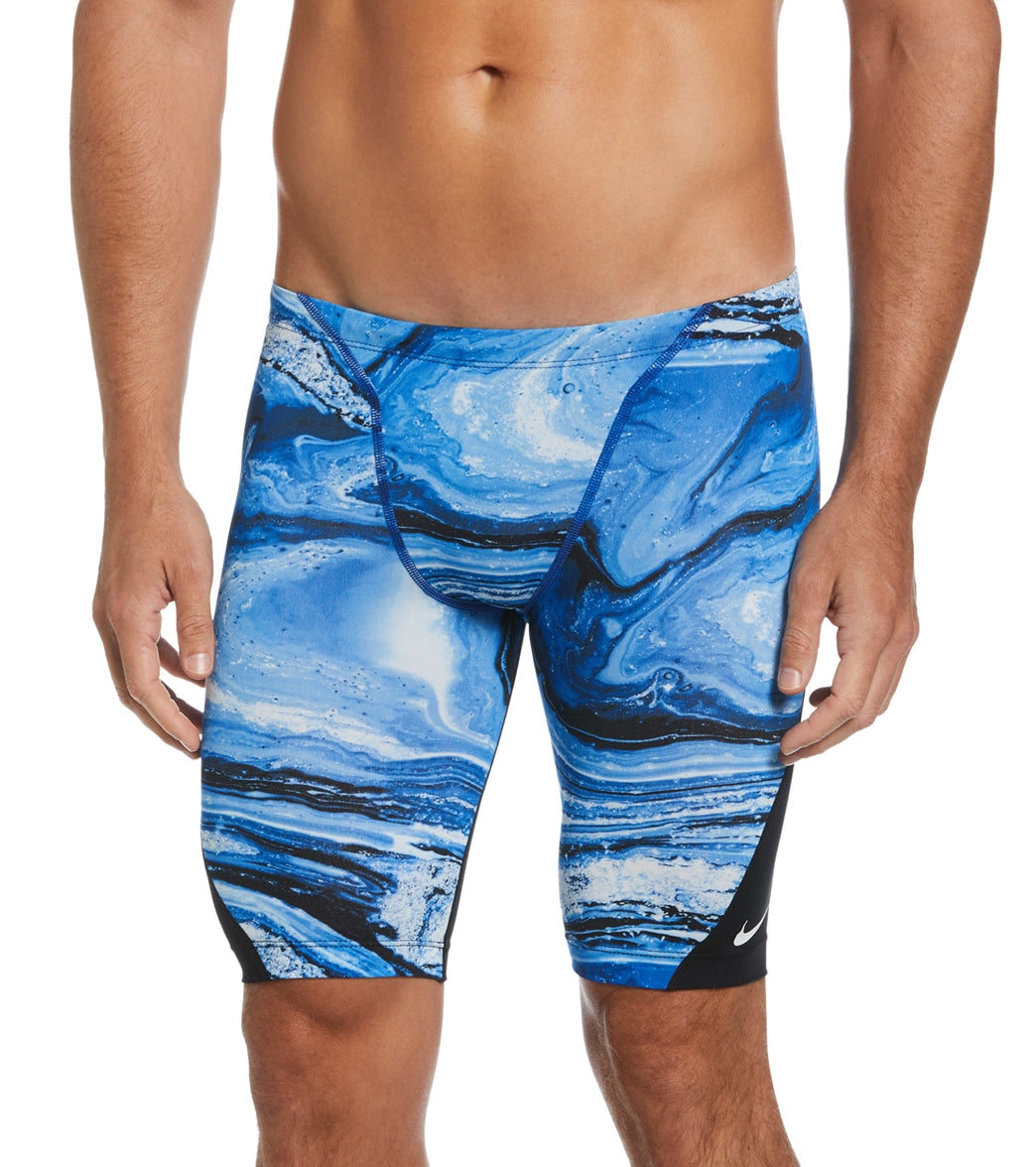 나이키 맨 강습용 5부 수영복 Nike Mens HydraStrong Crystal Wave Jammer Swimsuit,Game Royal