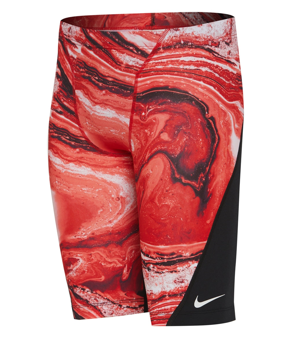 나이키 맨 강습용 5부 수영복 Nike Mens HydraStrong Crystal Wave Jammer Swimsuit,University Red