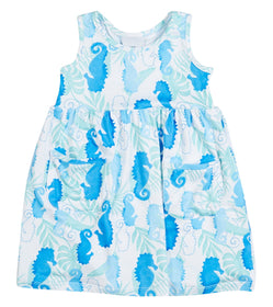 Flap Happy Girls' Seahorse Reef UPF 50+ Dress (Baby, Toddler