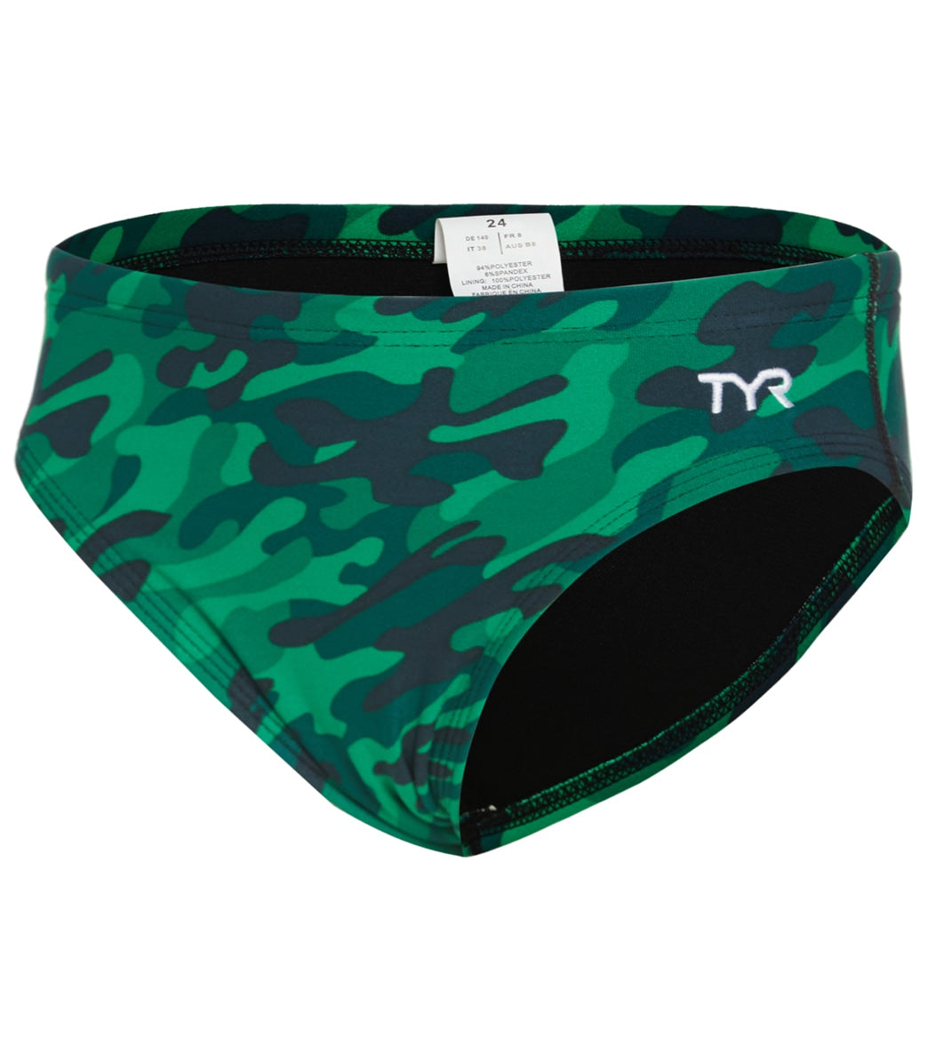 TYR Boys' Durafast Elite Racer Brief Swimsuit