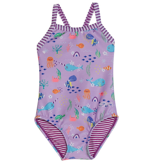 Dolfin Girls' Norie One Piece Swimsuit (Toddler) at SwimOutlet.com