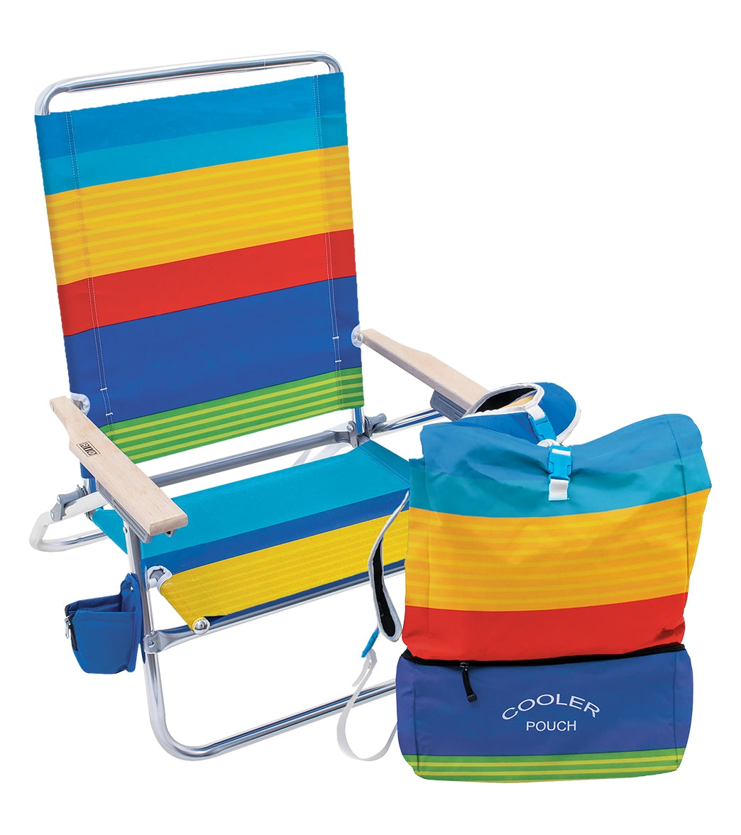 Rio Brands Easy In Easy Out Beach Chair With Removable Backpack at ...