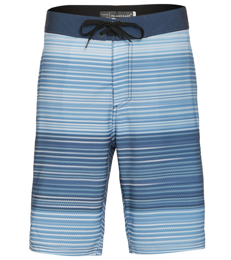 Island Haze Men's Stripe Max Board Shorts at SwimOutlet.com