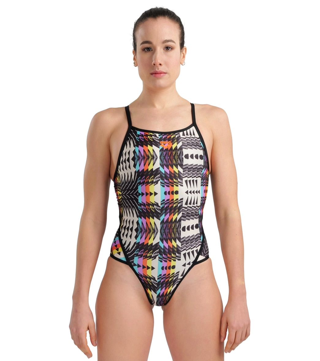 Arena Women's Master MaxLife Sporty Thin Strap Racer Back One Piece  Swimsuit at