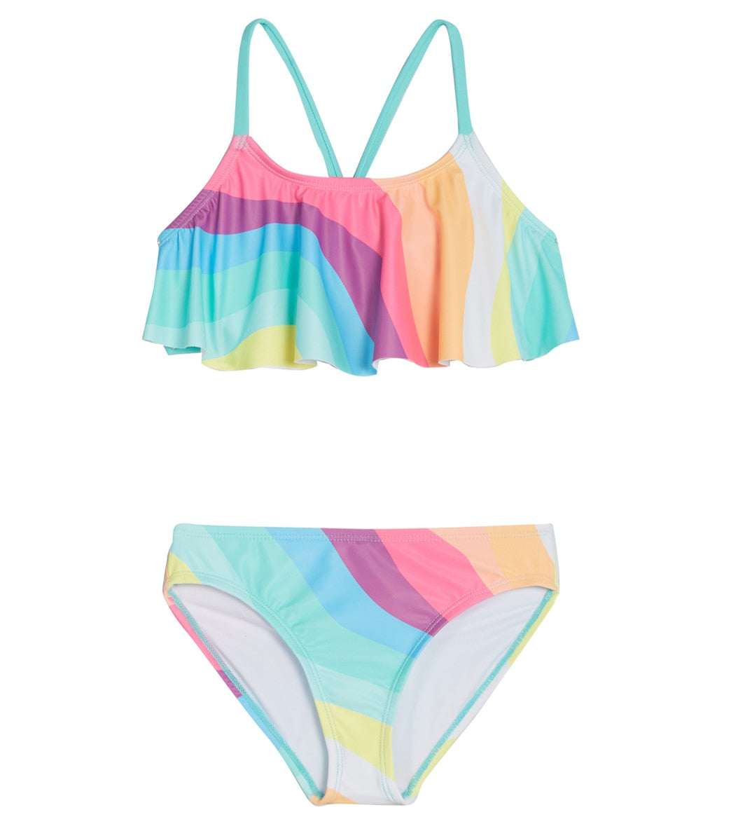 Shelloha Girls' Multi Ribbons Two Piece Bikini Set (Big Kid) Mint at ...