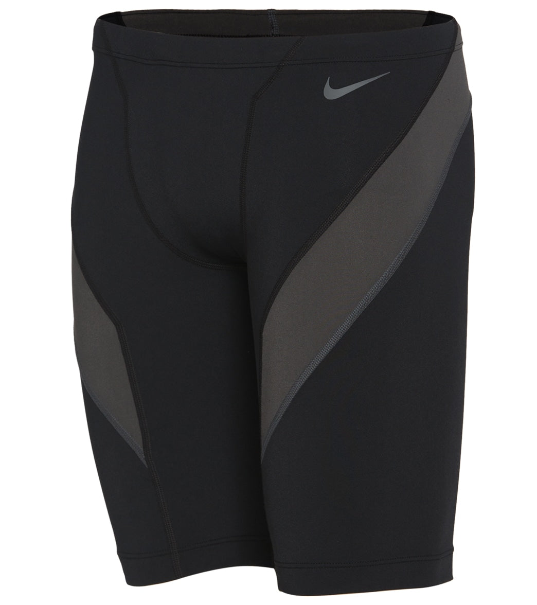 나이키 맨 강습용 5부 수영복 Nike Mens HydraStrong Colorblock Jammer Swimsuit,Black